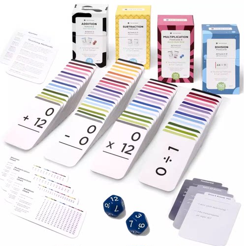 Think Tank Scholar 681 Math Flash Cards & Math Dice