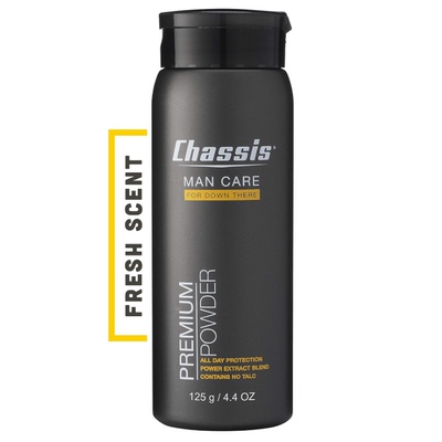 Chassis Premium Body Powder for Men,Original Fresh Scent