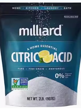 美国代购Milliard Citric Acid 2 Pound - 100% Pure Food Grade