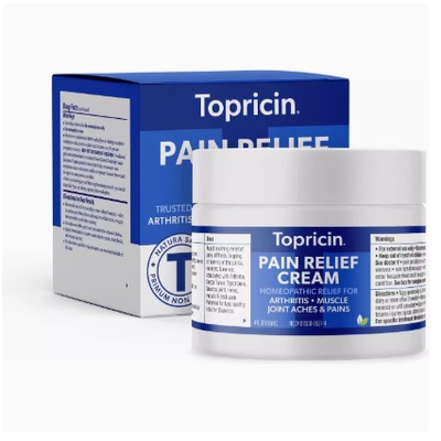 美国代购Topricin Pain Relief Cream (4 oz) Fast Acting Pain R