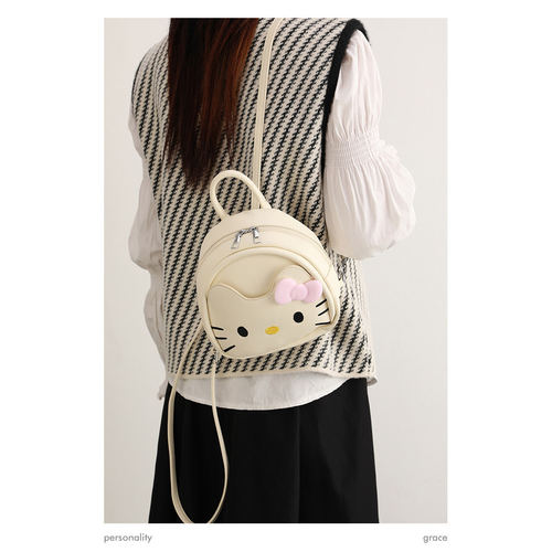 旅行双肩包轻便女士外出短途2026新款高级感颜值小型ins风Kitty猫