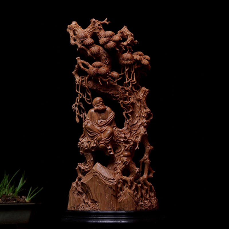 居舍印度老山檀香摆件且听风吟