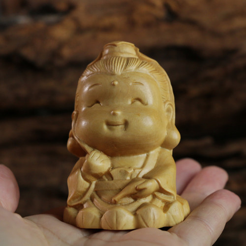 【居舍】黄杨木卡通风q版观音像