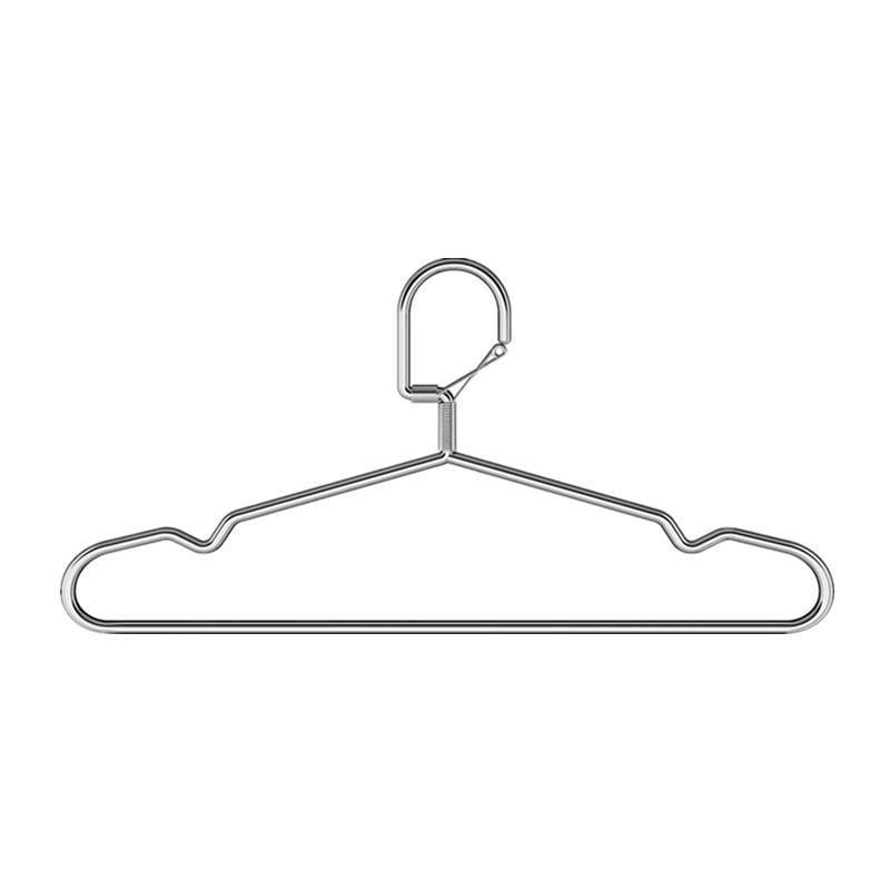 不锈钢衣架自动防风衣架实心加粗衣架防滑防吹落衣架阳台高空晾晒