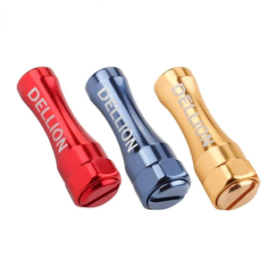 路亚轮改装握丸柱形铝合金摇把捏手轻量化DIY配件渔轮捏手