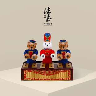 法夫尔美国Mrchristmas三只熊乐队音乐盒儿童生日礼品女孩八音盒