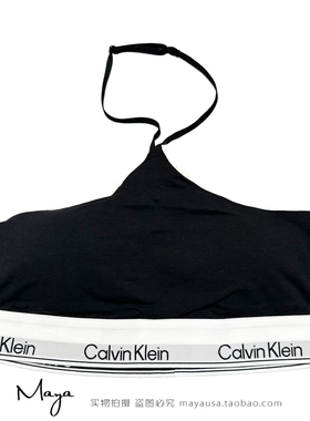 国内代购 CK内衣26春夏女士无钢圈挂脖运动抹胸款文胸QF8669AD