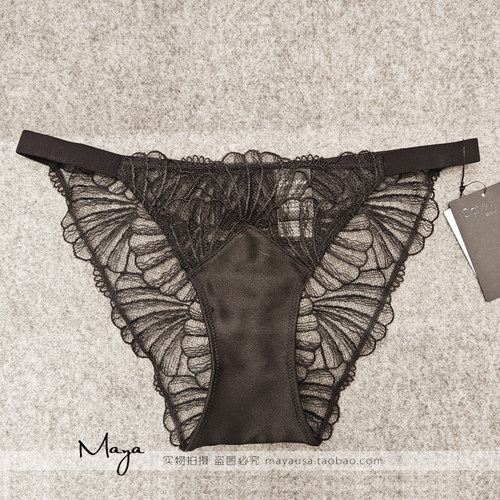 CK女士性感蕾丝三角内裤