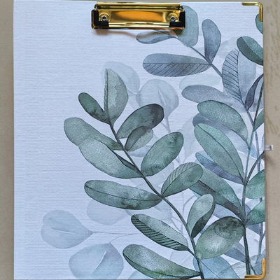 纸质粉彩封面3孔文件夹