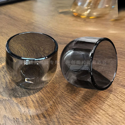 茶杯家用茶具玻璃杯喝水杯水晶杯