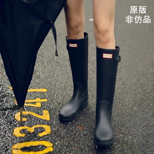 惠灵顿高筒女款时尚雨靴高帮女士防水橡胶英国雨靴防滑水靴
