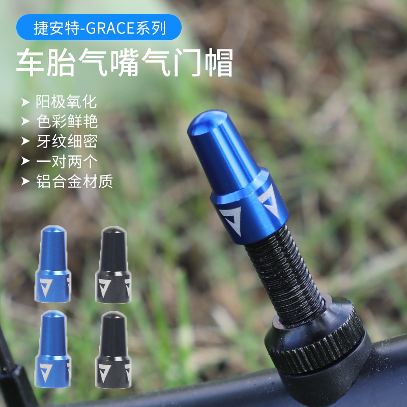正品捷安特 Grace铝合金气门帽山地车公路车美法嘴气嘴帽单车装备