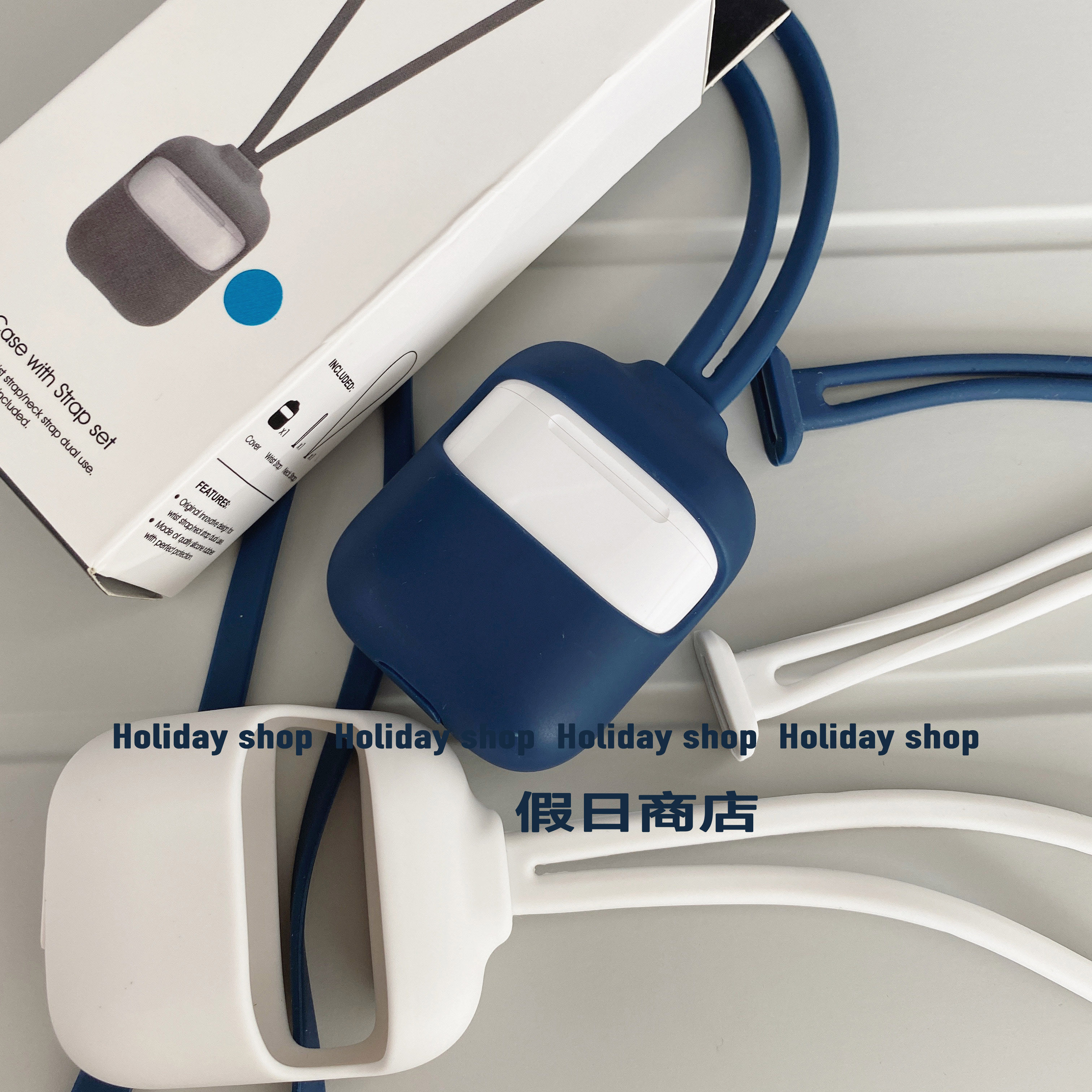 清仓 外贸单 硅胶air pods2代 挂脖两用耳机套