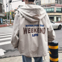 连帽衣服潮流情侣机能外套 工装 飞行员夹克男春秋2019宽松男士 秋季