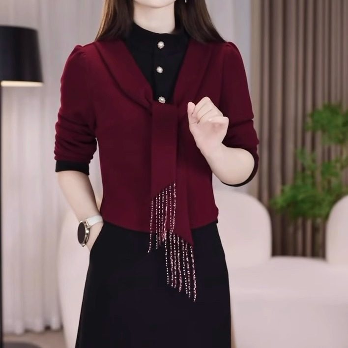 时尚洋气遮肉显瘦中长款裙子