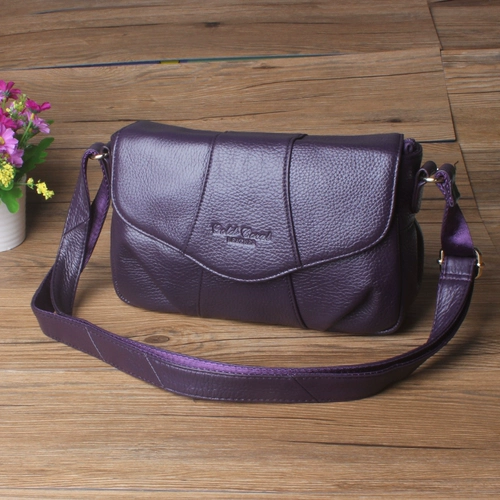 Коралловая кожаная сумка на одно плечо для отдыха, сумка через плечо, кошелек, из натуральной кожи