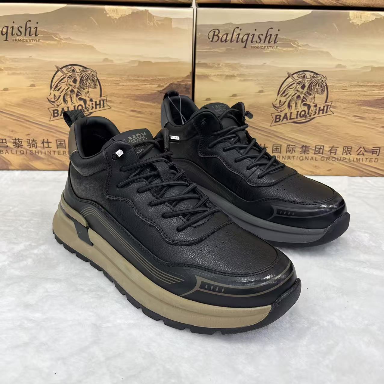 2025冬季新款男款真皮潮男休闲鞋加棉保暖防滑底舒适百搭潮流男鞋