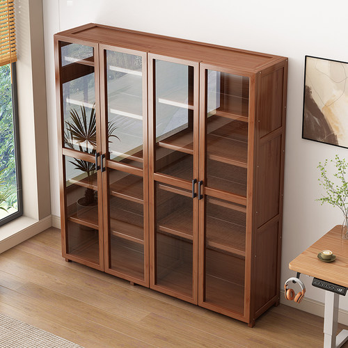 【超大空间】书柜带门防尘储物柜