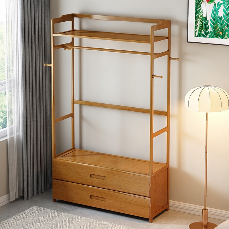 挂衣架落地衣帽架家用简易衣柜子