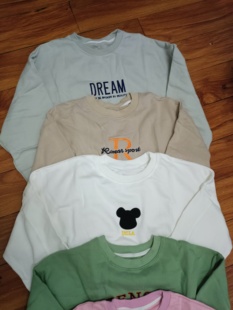 29.9女士均码 多色圈棉卫衣