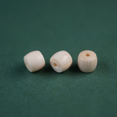 约6mm西藏藏式老型直切桶珠猛犸隔珠牙雕散珠文玩手串配珠腰珠