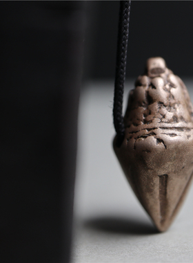 精品西藏天铁托甲材质娘拉擦擦护身吊坠藏式项坠藏饰穿手串坠配饰