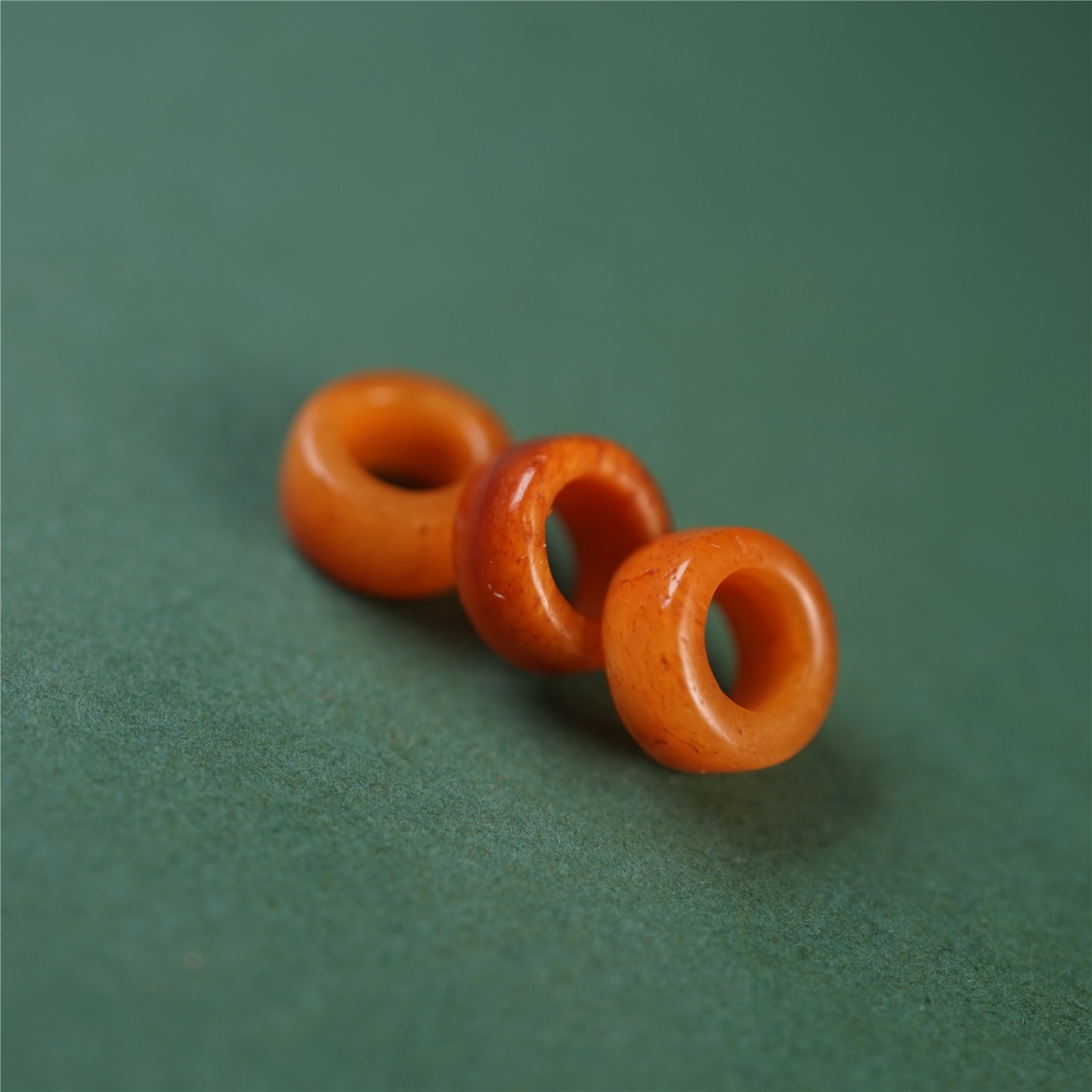 9.5mm藏式原色牦牛骨珠大孔道束线珠文玩百搭隔珠配珠小跑环配饰