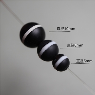 精品西藏琉璃一线药师珠珠散珠腰珠宽直正一线天珠手串藏式配珠