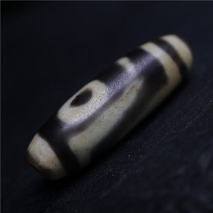 〓包老〓精品清代料器天珠西藏两眼天珠锁骨链配珠藏式钥匙孔A21