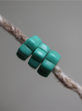 8mm精品藏式佛珠配饰隔珠西藏手工蓝色琉璃珠隔片文玩佛珠串垫片