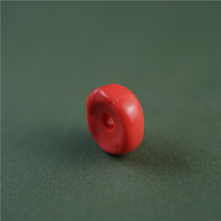 包老西藏传特色老料器隔珠单片配嘎串百搭开门老压痕陌色料器散珠