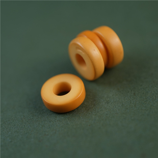 精工西藏式手工直切10mm黄料器隔片文玩散珠隔珠藏传配嘎串百搭