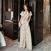 2020 new pattern Paige Conjoined suit goddess Summer wear Waist Show thin temperament trousers Broad leg Culotte
