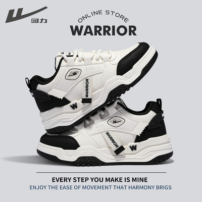 回力2025秋冬新款皮面厚底增高板鞋男士轻便复古休闲运动鞋百搭