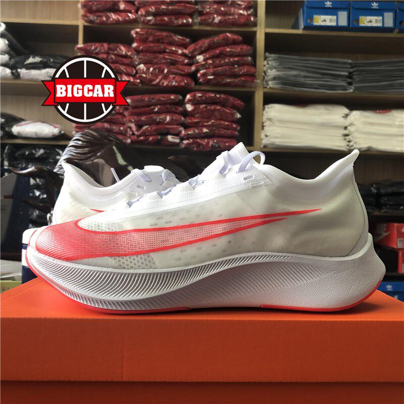 nike zoom fly 3 男子黑白运动跑步鞋 at8240-007