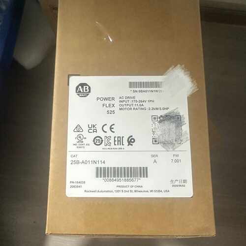 询价AB变频器25BA011N114输入电压1