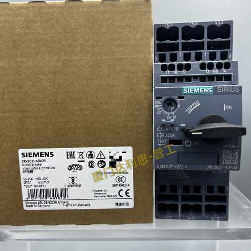 询价3RV20214DA25塑料外壳式断路器SI