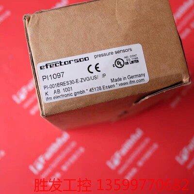 (胜发设备）IFM PI1097 易福门全新压力传感器 PI-001BR