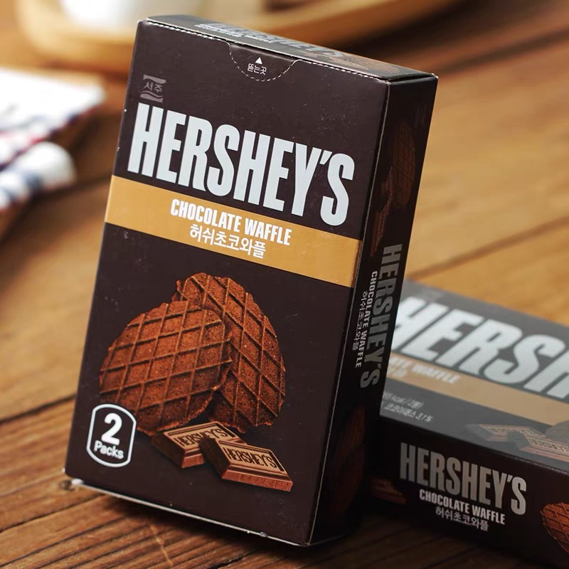 好时HERSHEY`S厚浓巧克力华夫饼瓦夫薄脆松饼韩国进口休闲零食点 零食/坚果/特产 巧克力制品 原图主图