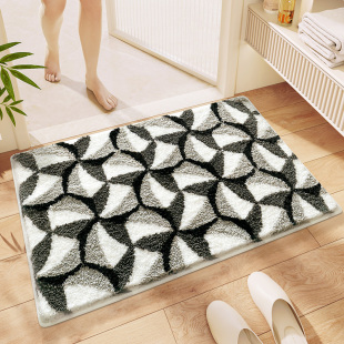 浴室柜吸水地垫简约洗手台速干防滑脚垫卫生间门口加厚厕所地毯子