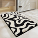 浴室吸水地垫洗手间黑色家用加厚脚垫厕所门口防滑垫卫浴速干 干