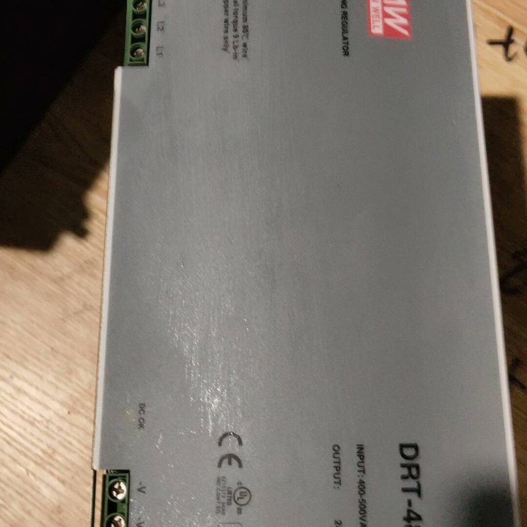 议价-明纬三相工业380V开关电源道轨式DRT480-24