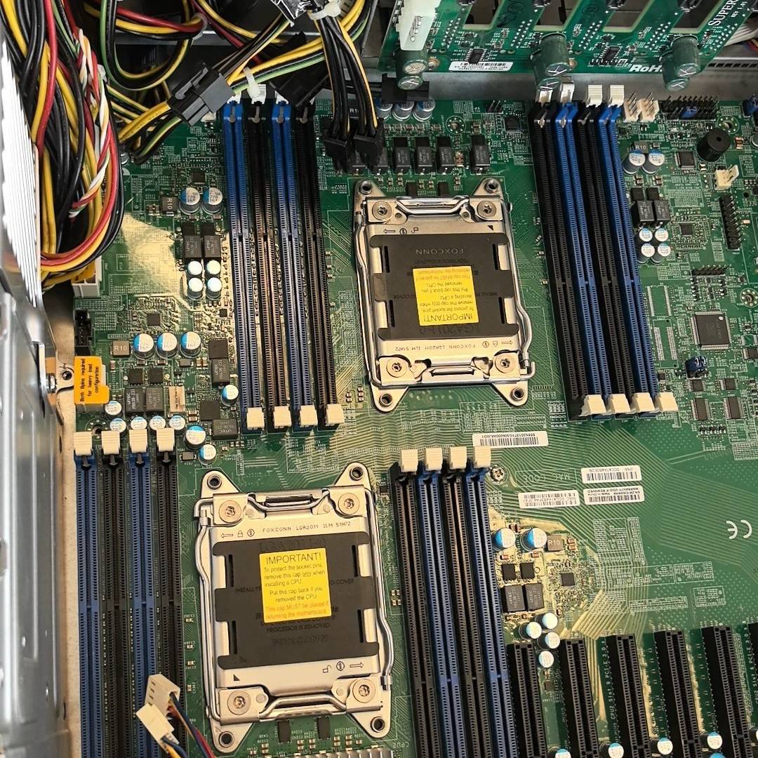 议价-原装 拆机超微 X9DRX+-F双路X79主板 10个PCI