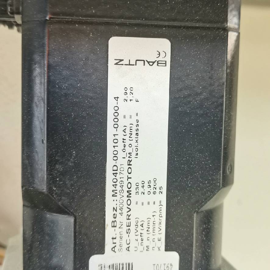 议价-拆机BAUTZ宝茨伺服电机M404D-00101-0000-