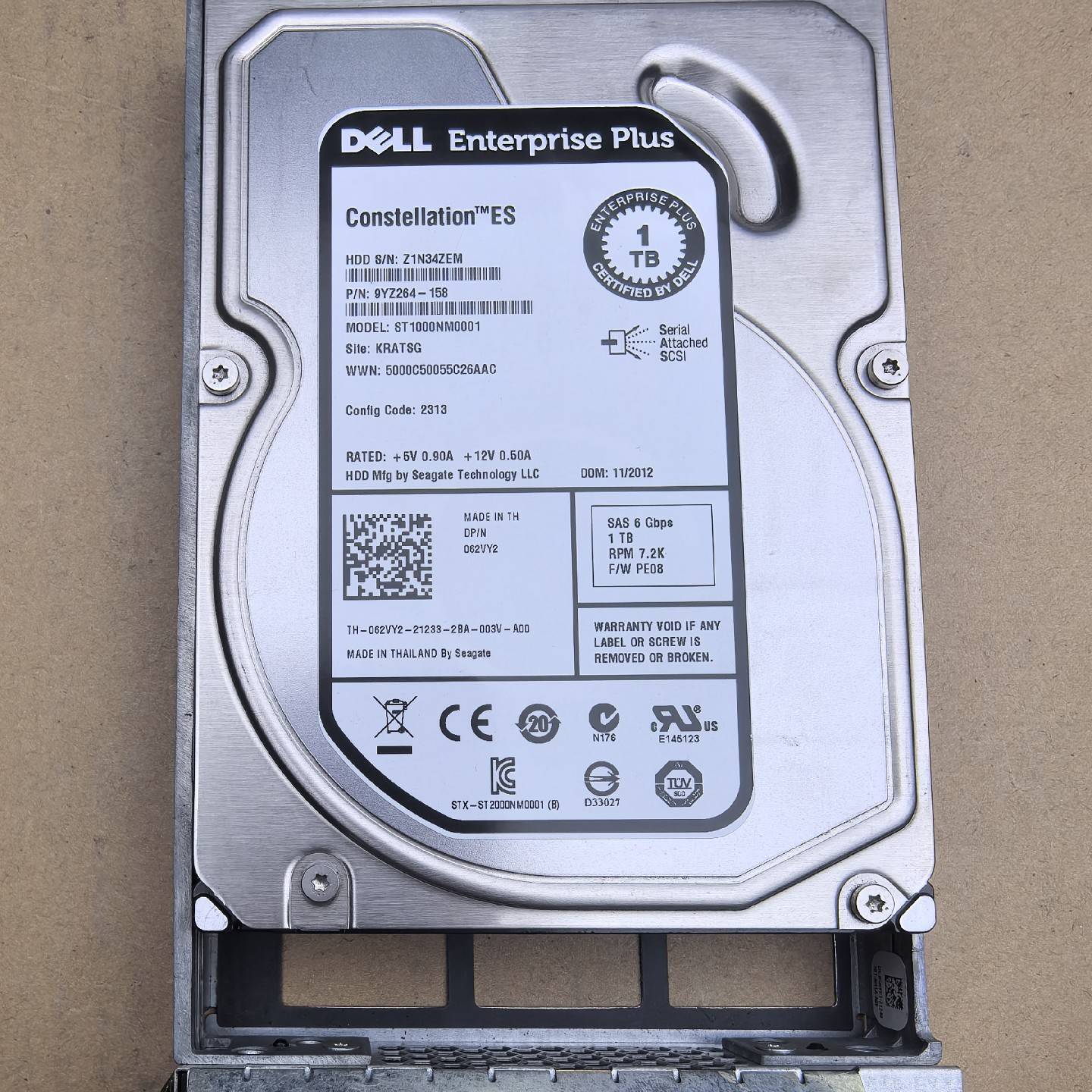 议价-DELL PS6100/4100 062VY2 1T SAS