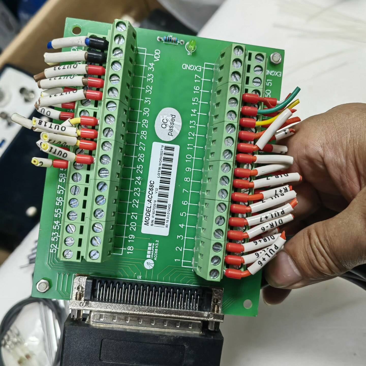 议价-雷赛ACC68C运动控制卡接线板，拆机品，V3