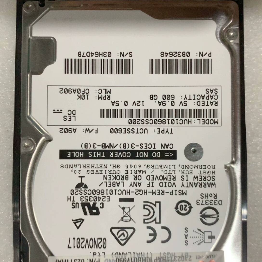 议价-Huawei/华为+02311HAP+600G+SAS+12