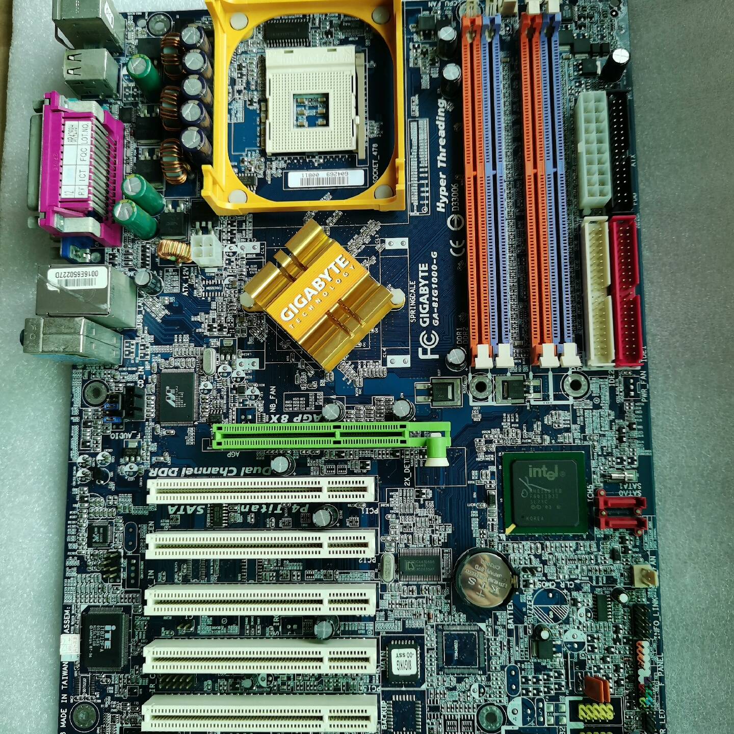 议价-技嘉GA-8IG1000-G主板，二手拆机测试好发