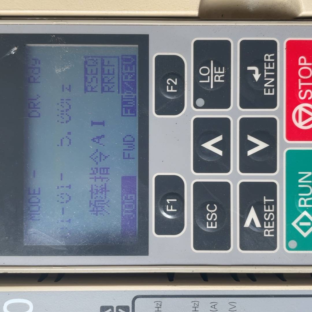 议价-安川变频器面板 JVOP-180  显示有两条条纹