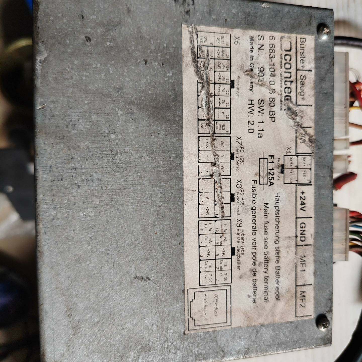 议价-原装进口德国contech洗地机控制器，型号